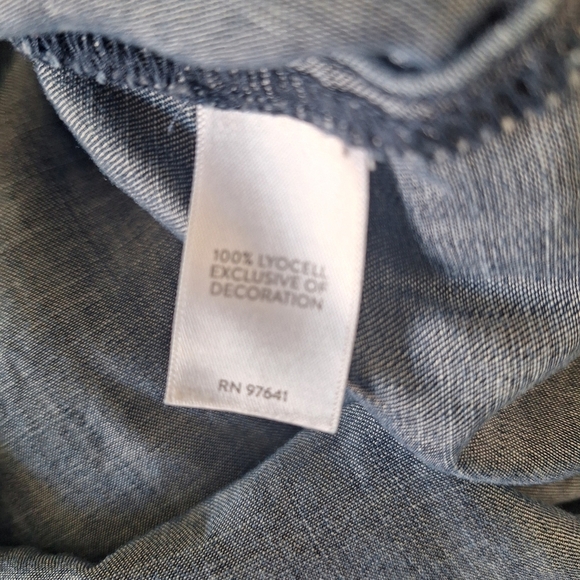 J. Jill Blue Embroidered Blouse - Picture 9 of 11